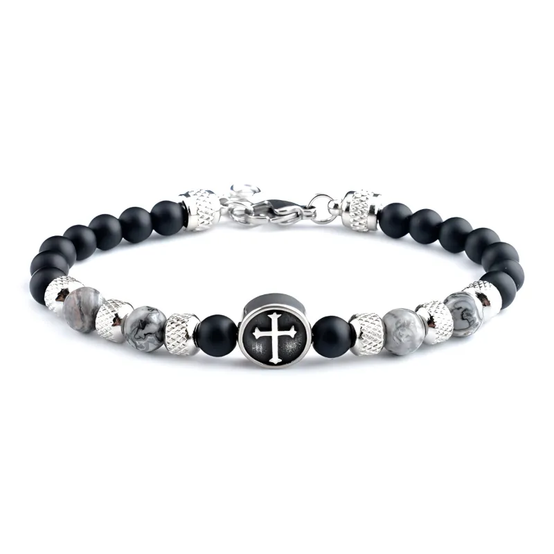 MUXIANG Map Stone Bracelets Unisex-0