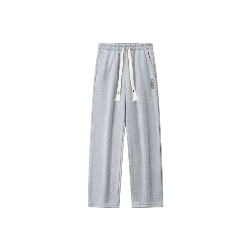 Small Columns Under The Sea Casual Pants Unisex Black-4