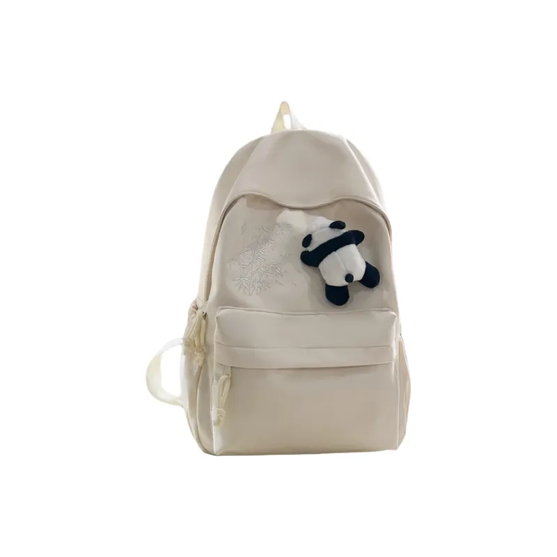 URBAN FOREST Nylon Backpack Unisex Ecru/Black/Pink/Light Yellow/Light Green/Light Blue-24