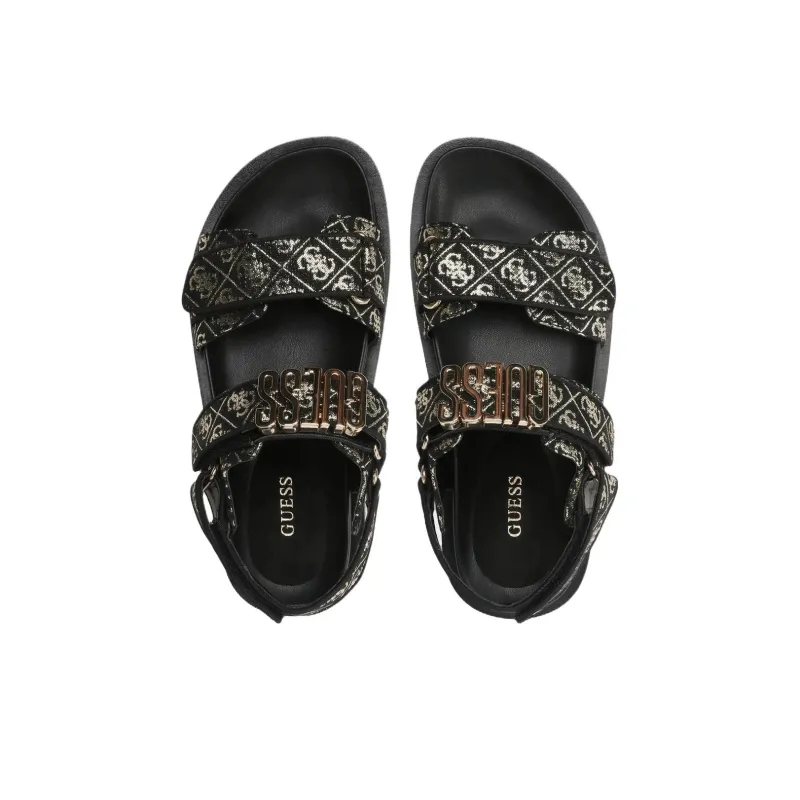 GUESS Fabelis Beach Sandals Women's Black-4