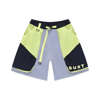 BURTON AIZAWA Spring And Summer Outdoor Collection Casual Shorts Men Yellow Gray