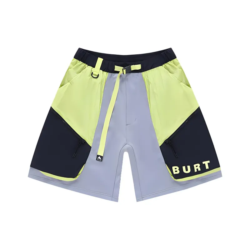 BURTON AIZAWA Spring And Summer Outdoor Collection Casual Shorts Men Yellow Gray-0