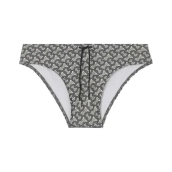 Burberry Swimming Shorts Men Gray