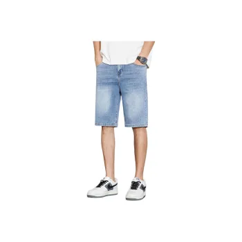 Tonlion Denim Shorts Men's Light Blue