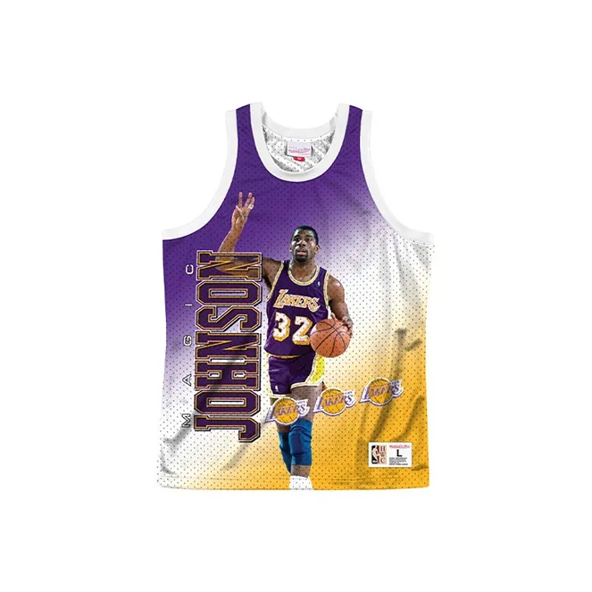 Mitchell Ness Basketball Jerseys Unisex Yellow-0