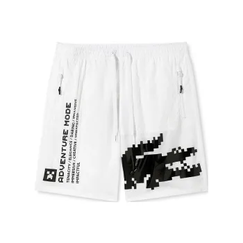 LACOSTE L!ve X Minecraft SS22 Shorts Unisex White