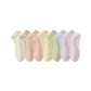 [7 Pack/Mesh Breathable]Say Goodbye to Foot Sweat]Milk White+Khaki+Grapefruit+Lemon+Matcha Green+Monet Purple+Candy Pink