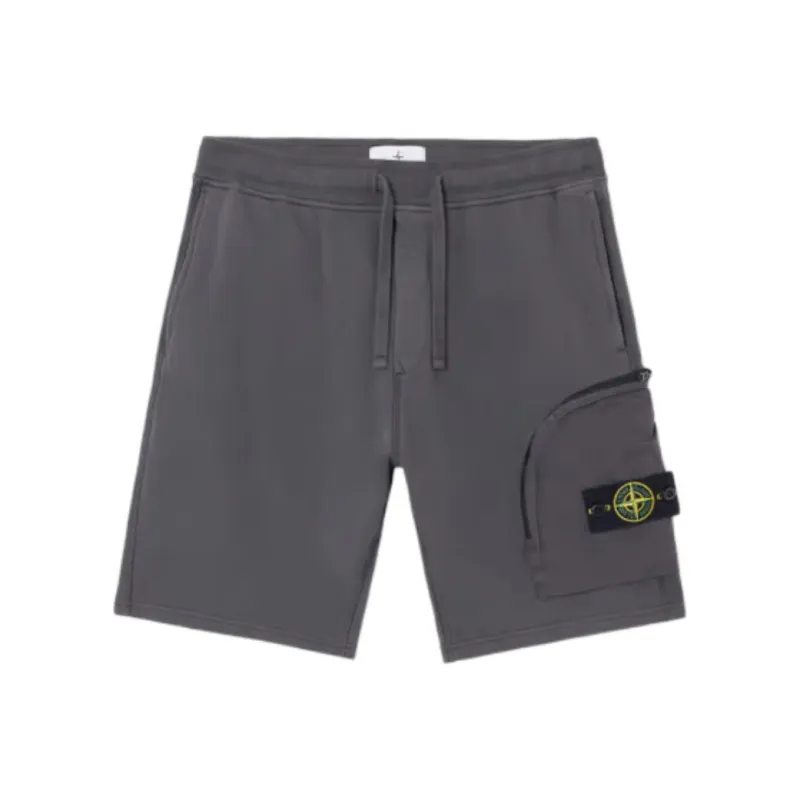 STONE ISLAND Logo Patch Drawstring Shorts-0