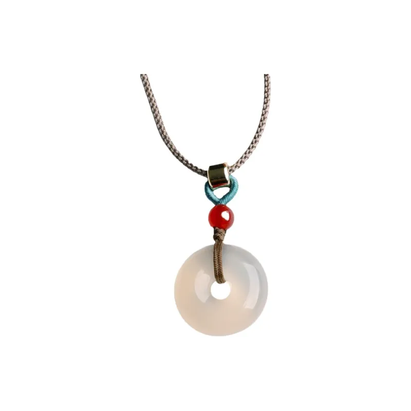 The Years Are Quiet Chalcedony Pendants Unisex-6