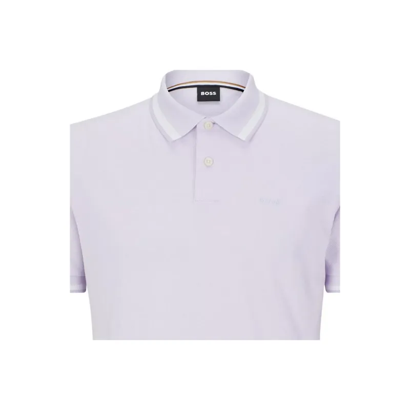HUGO BOSS SS23 Polo Shirt Men's Light Purple-1