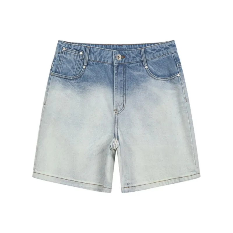 Bosieagender Denim Shorts Unisex Milk White-0