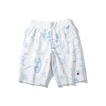 Champion Loose Fit Shorts US Version Unisex White