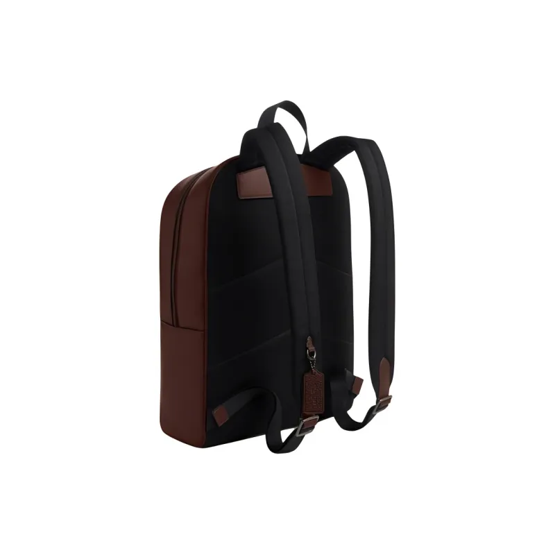 COACH Cow Leather Backpack Large Size Men's Maple Tree Brown-1