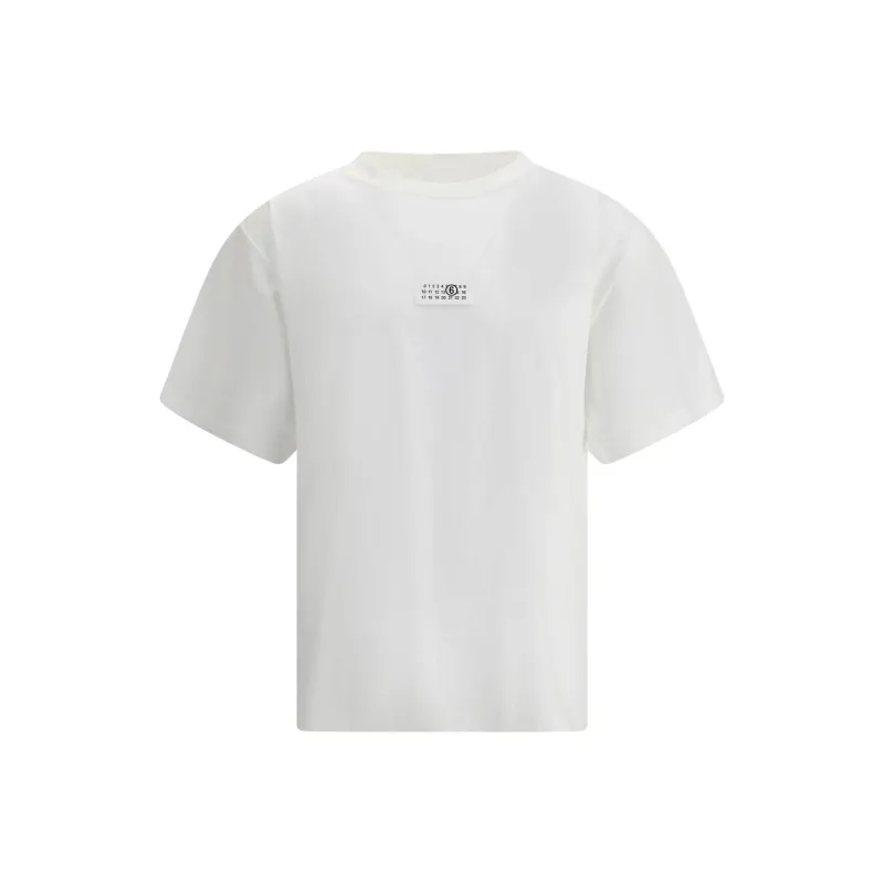 MM6 Maison Margiela Logo Patch Crewneck T Shirt-0