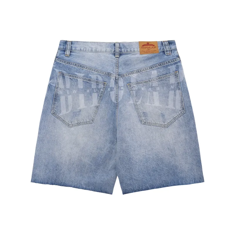BIPOLAR Denim Shorts Unisex-5