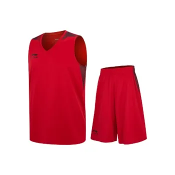 LiNing Basketball Collection Basketball Suit Men's Red
