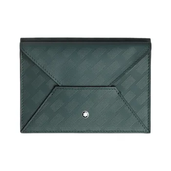 MONTBLANC Stylish 3.0 Full Grain Cow Leather Passport Holder Men's Tin Pewter