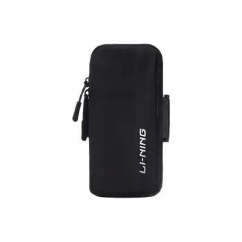 LiNing Fabric Cycling Bag Running Cell Phone Pouch Regular Unisex Black