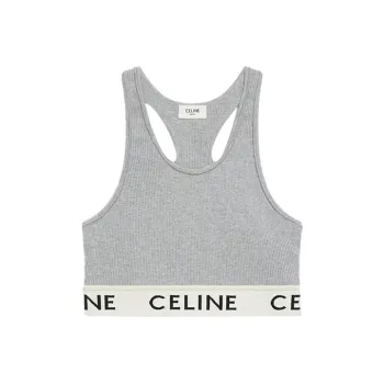 CELINE Tank Tops Women's Gray