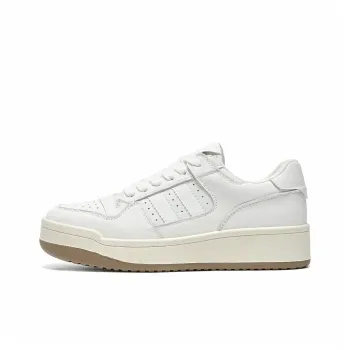 IHBOZ White Sneakers Coverage Slip Resistant, Abrasion Resistant, Lightweight Low Top Skateboard Shoes Women's White