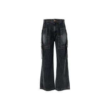 BENMYSHOWER Jeans Unisex Navy Blue