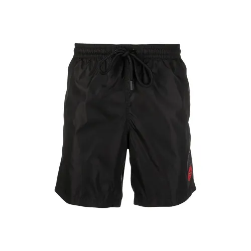 Moncler X Marvel Spider Man Logo Patch Swim Shorts