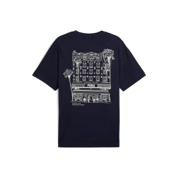 PUMA T Shirts Men Marine Blue