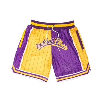 Mitchell & Ness x UZIS Basketball Shorts Unisex Purple Gold