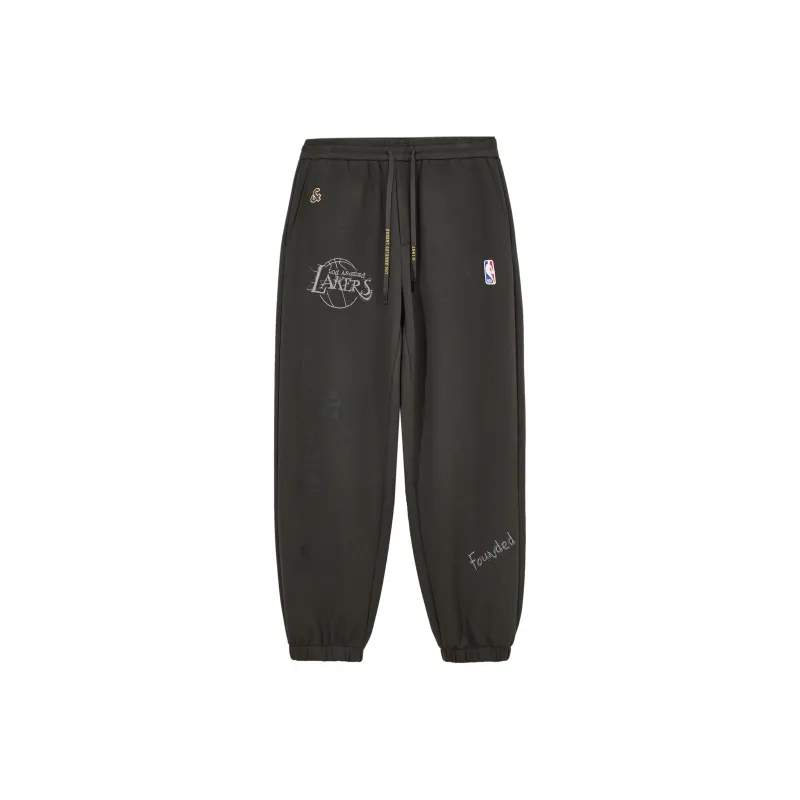 JACK JONES· x NBA Pants Men's Black Sandy-0