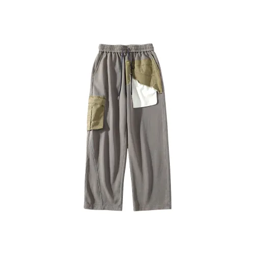 A SQUARE ROOT Casual Pants Sweatpants Unisex Gray