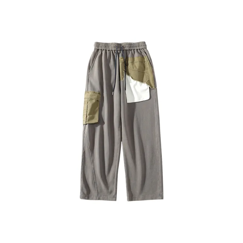 A SQUARE ROOT Casual Pants Sweatpants Unisex Gray-0