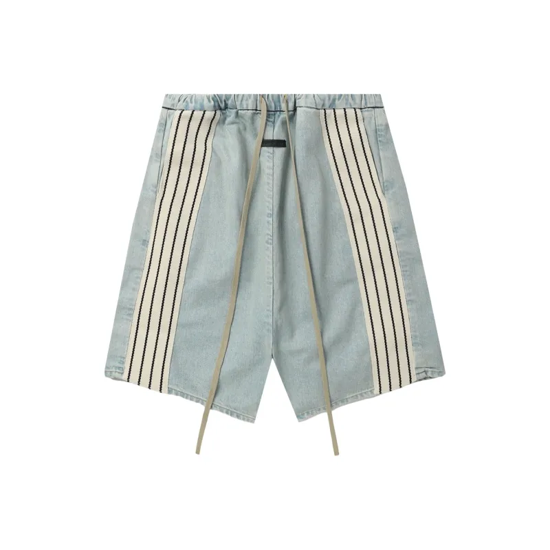Fear Of God Stripe-detail Denim Shorts-0