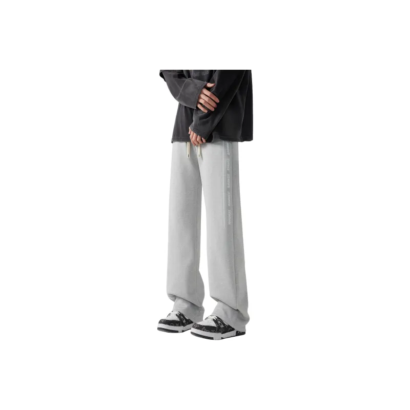 JEANSWEST Casual Pants Unisex Light Gray-28