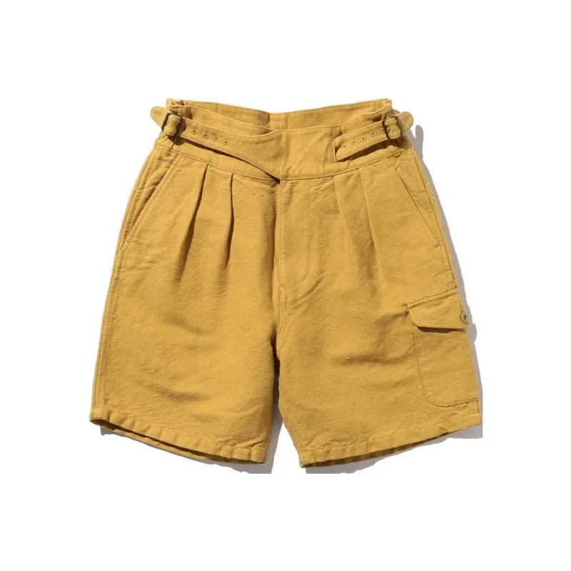 Beams Casual Shorts Men Mustard-0
