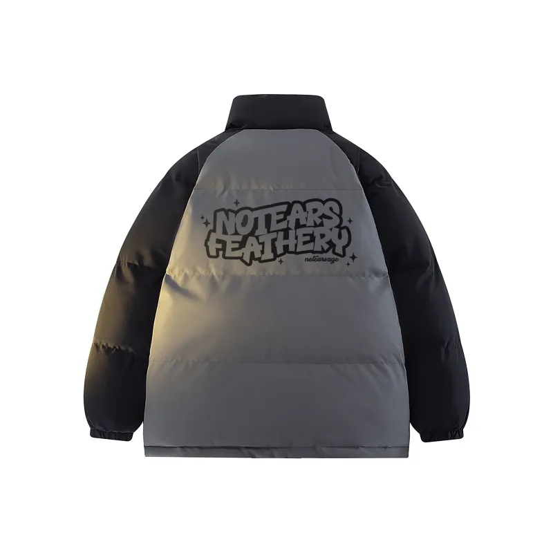 No Tears Puffer Jacket Unisex Black-0
