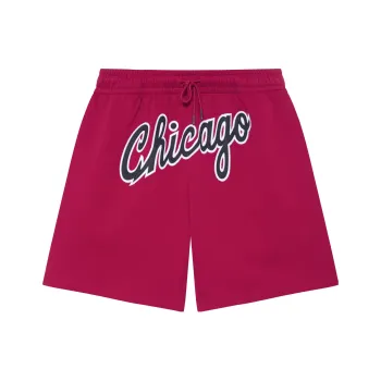 Mitchell Ness Casual Shorts Unisex Red