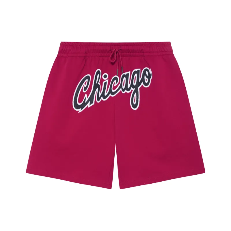 Mitchell Ness Casual Shorts Unisex Red-0