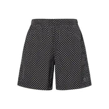 Alexander McQueen Skull print Side straps Swim Shorts