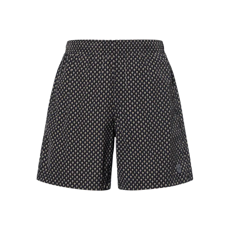 Alexander McQueen Skull print Side straps Swim Shorts-0