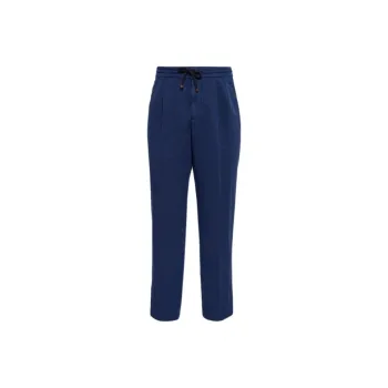 Brunello Cucinelli Pleated Linen cotton Trousers