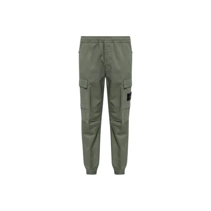 STONE ISLAND Compass Patch Tapered Leg Cargo Pants-0