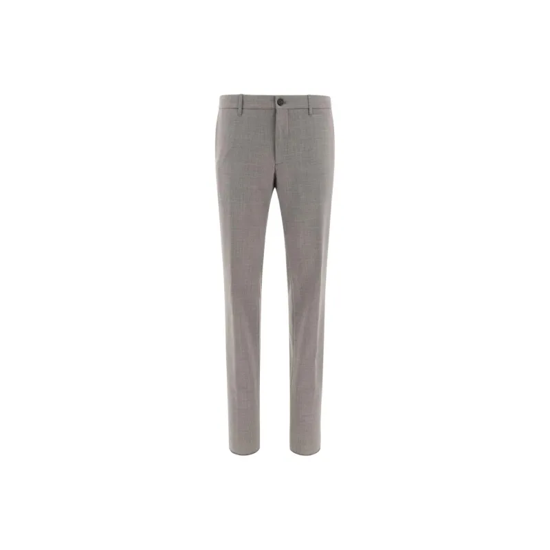 INCOTEX Check printed Tailored Trousers-0