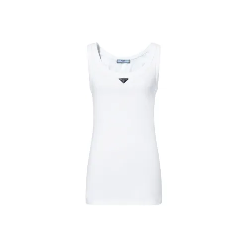 PRADA Holiday Tank Tops Women's White