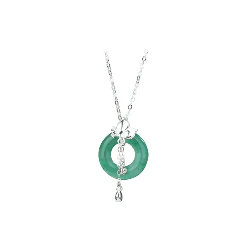 Long Fu Glutinous Jade Necklaces Women's