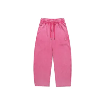 Guuka Casual Pants Unisex Rose Red