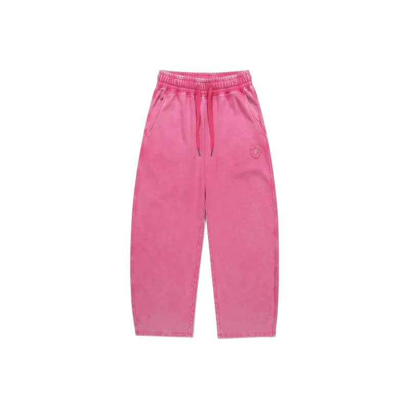 Guuka Casual Pants Unisex Rose Red-0