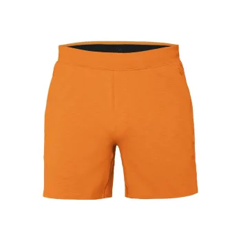 Lululemon Casual Shorts Men Mixed Color Autumn Orange
