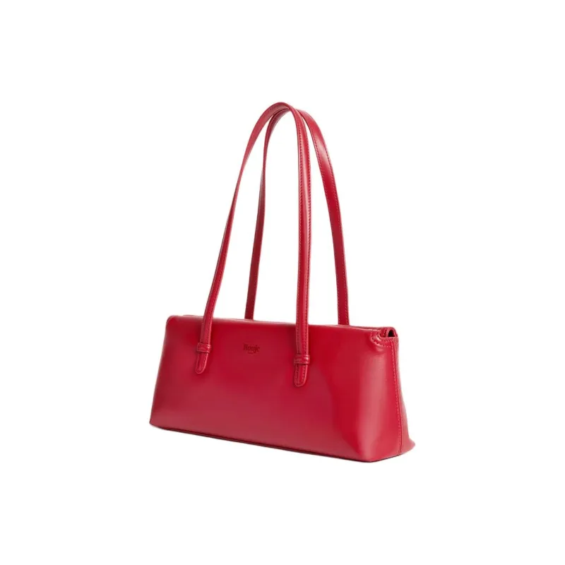 Rouje Leather Shoulder Bag Women's Red-1