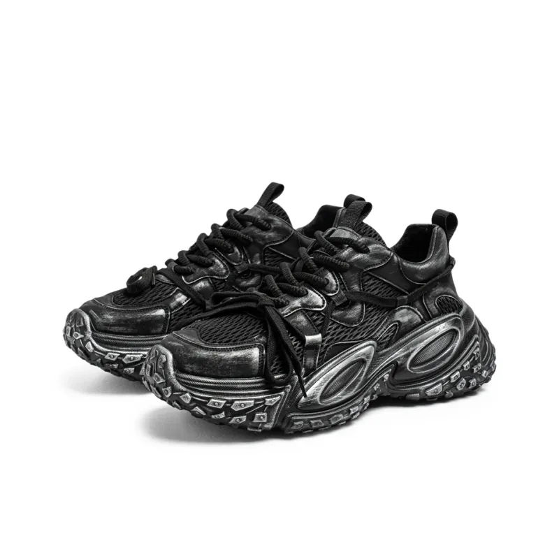 ROBINHOOD Cushioning, Slip Resistant, Abrasion Resistant, Breathable Low Top Chunky Sneakers Men's Box-3