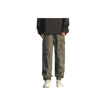 MIIRACER Casual Pants Unisex Army Green